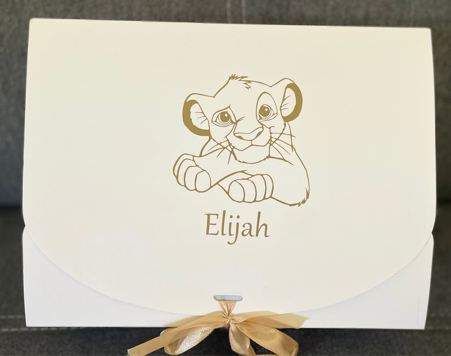 Plaid Bébé Simba Personnalisé avec Prénom